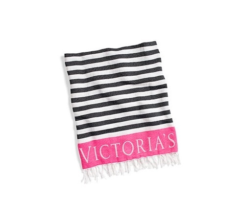 ☆Victoria's Secret☆ 限定 ビーチ ブランケット - Pink Stripe Victoria's Secret Beach Blanket Throw Picnic NIP Pink Stripe