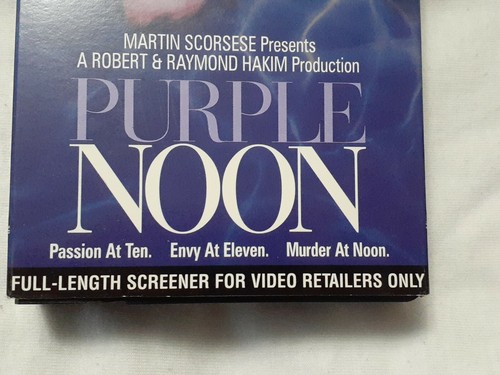 Purple Noon (VHS 1997) French W/English Subtitles RARE SCREENER DEMO COPY EROTIC - Picture 10 of 10
