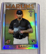 2021 Topps Chrome Ben Baller #86TB-12- SIXTO SANCHEZ 1986 Rookie RC Card.. rookie card picture