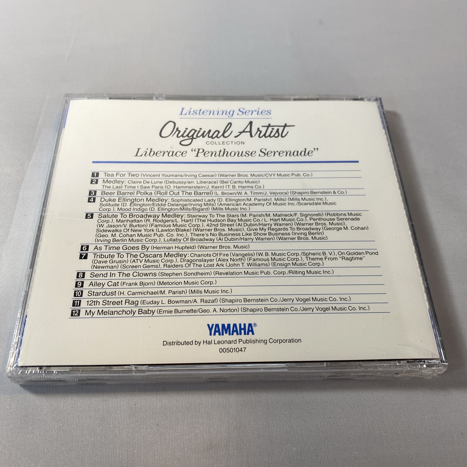 Yamaha PianoSoft Disklavier Liberace Penthouse Serenade OAC1047 Floppy