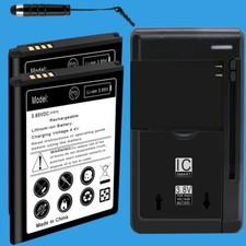 Long Lasting 2x 3920mAh Battery Home Wall Charger Stylus for LG Harmony M257 USA