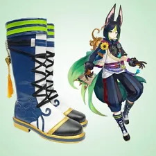 Anime Game Genshin Impact Tighnari Long Boots Cosplay Costume Shoes Custom Made
