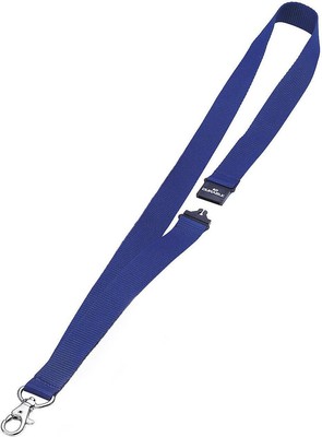 Durable 813707 - Textile Necklace for Badge 440mm Blu 813707 PK10