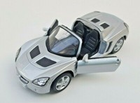Blitz Versand Opel Speedster 2001 Silber Silver Welly Modell Auto 1:34 Neu & Ovp