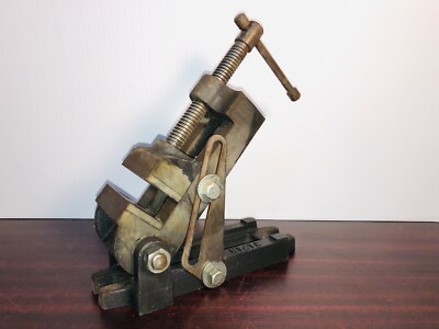 Vintage JAPAN Tilting Drill Press Machinist Vise 2-1/2  Jaws Mill Milling Cast