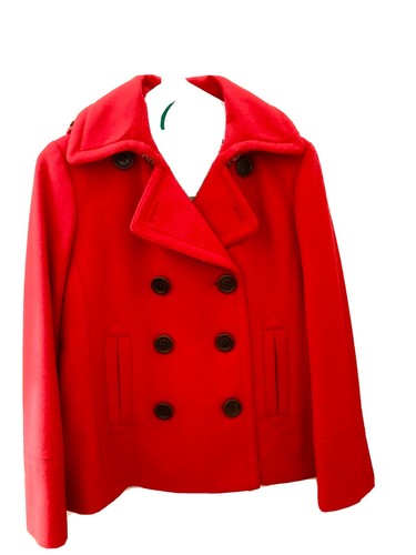 mens red wool peacoat