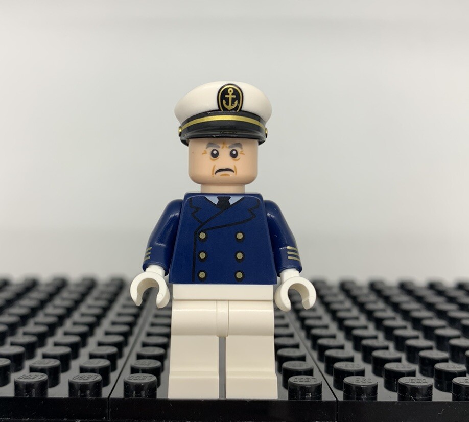 LEGO Navy Captain Marine Minifigure Seaman (100% Genuine LEGO Parts)