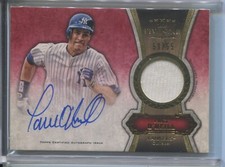 2012 Topps Five Star - Autographed Relics Gold FSAR-PO PAUL O'NEIL /55...