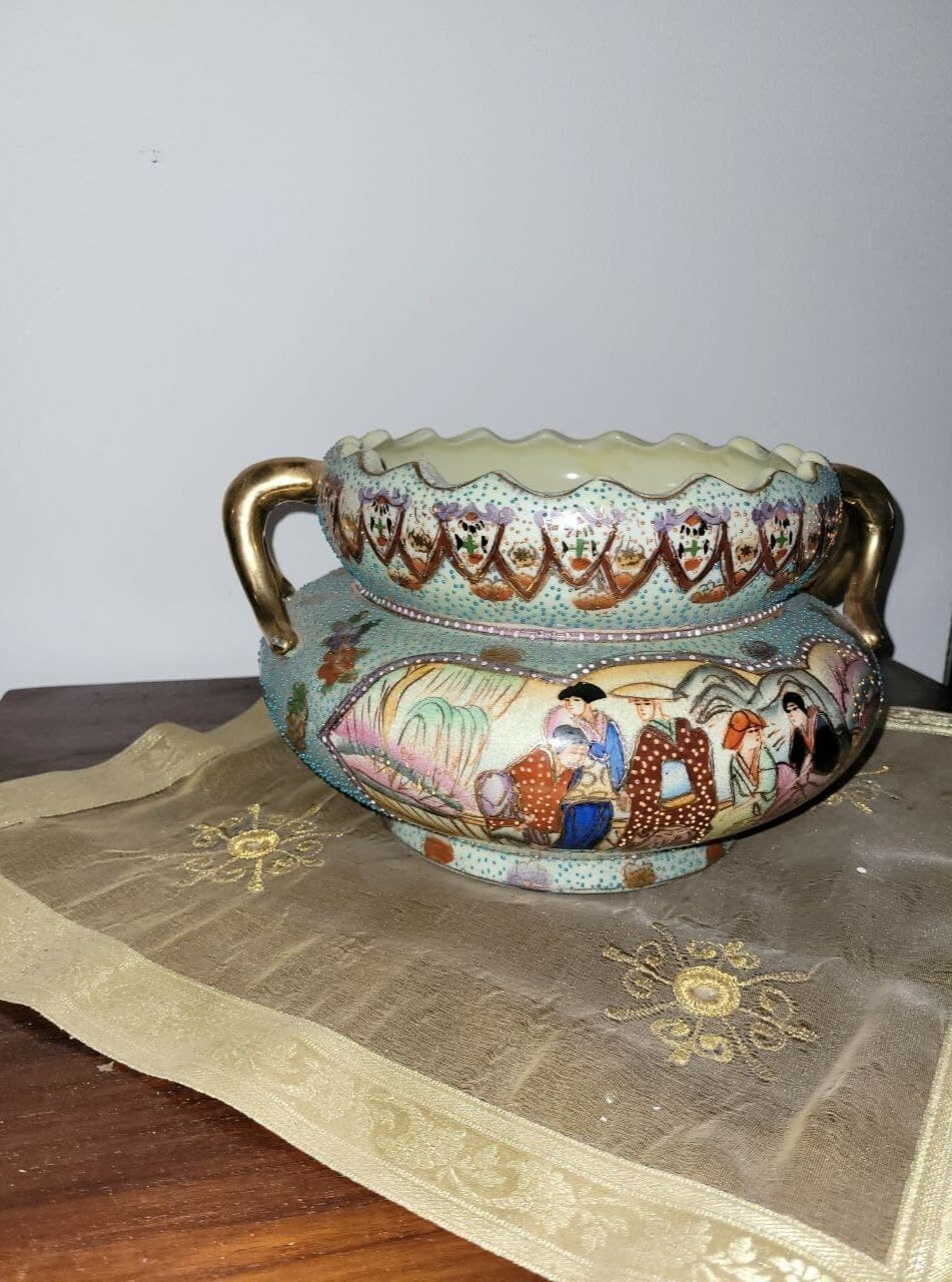 Antico Vaso Cinese originale Satsuma made in China, ottime condizioni