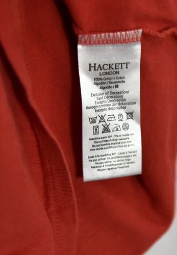 Boys Hackett London Army Polo Red Long Sleeve Tshirt Age 7/8 - Foto 3 di 5
