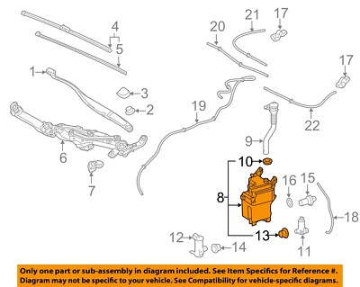 TOYOTA OEM 16-22 RX350 Wiper Washer Components-Washer Reservoir 853150E140