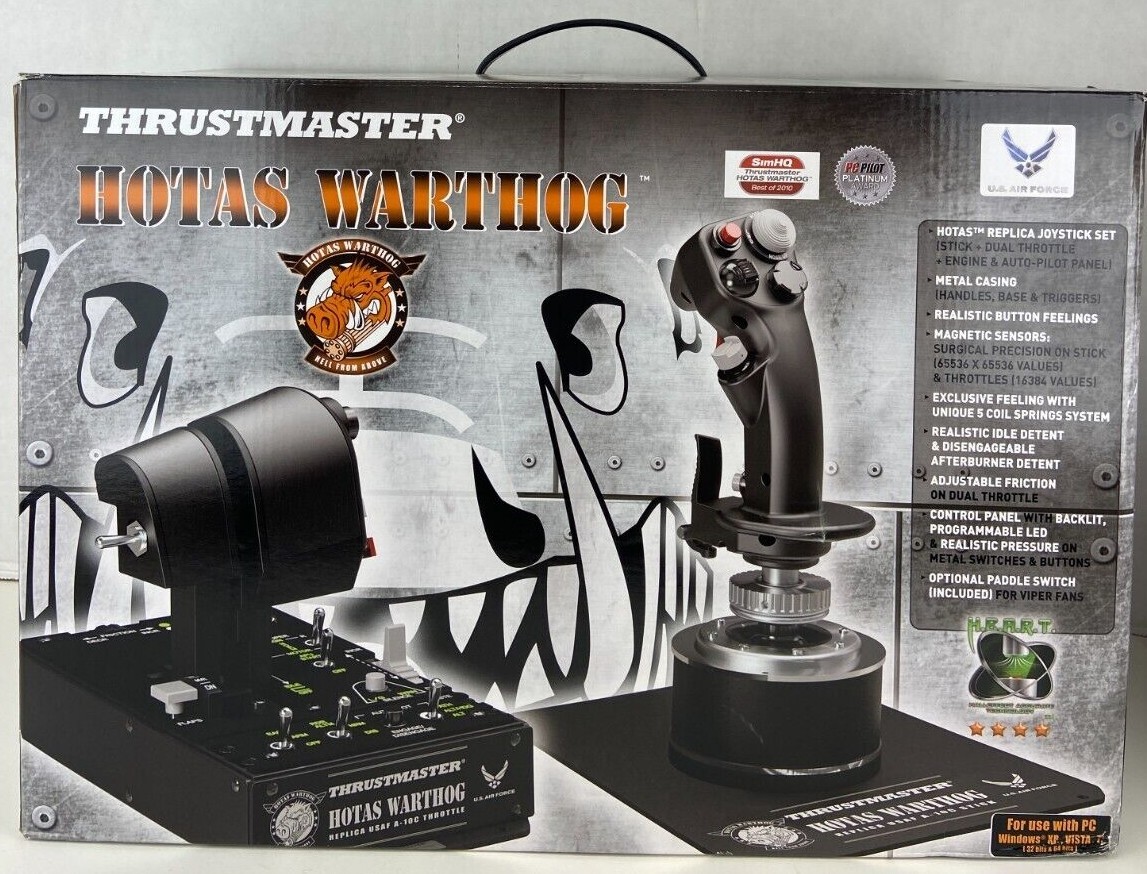 Thrustmaster HOTAS Warthog Flight Stick Joystick for PC Black 2960720 NEW in Box
