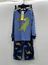 NWT Carters Oeko-Tex Boys 3 Pc. Fleece Pajamas Size 7/7A 2 Tops/1 Pants