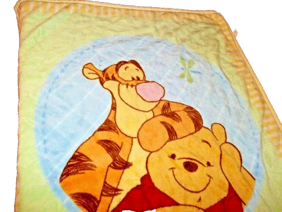 Manta de felpa para bebé 5C 30x45 Kidsline Disney Winnie the Pooh Tigger Minky Foto 3 de 4