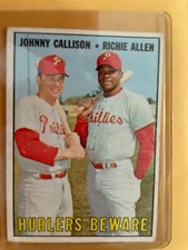 1967 TOPPS # 309 HURLERS BEWARE CALLISON/ALLEN