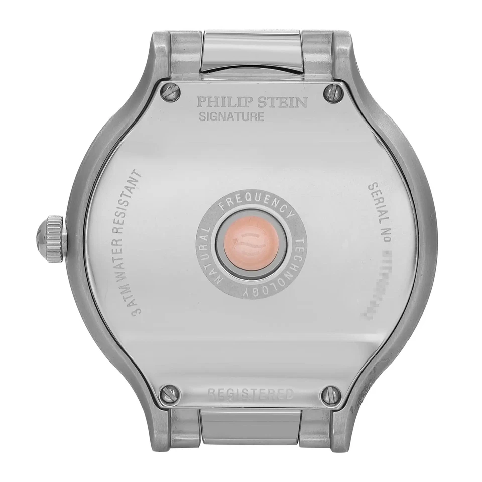 Philip Stein Clásico Redondo Acero 35mm Esfera Negra Damas Reloj Caja 41-FB Foto 2 de 2