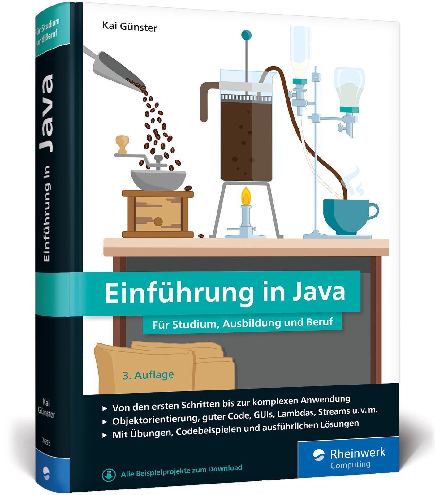 Thumbnail - Einführung In Java | Kai Günster | Buch | Rheinwerk Computing | 736 S.