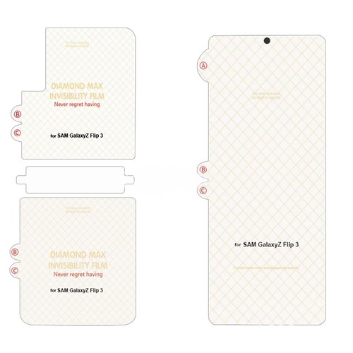 Hydrogel Invisible Front Rear Screen Protector for Samsung Galaxy Z Flip 3 Phone - Zdjęcie 5 z 8