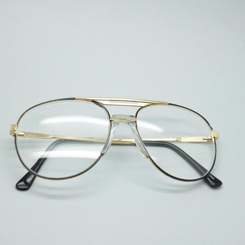 Aviator Traditional True Half Bifocal Reading Glasses +1.50 Black Gold Frame - Picture 4 of 4