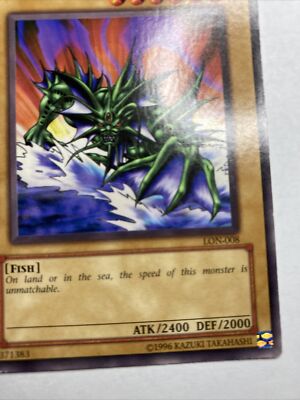 Amphibian Beast Labyrinth of Nightmare Yugioh card NM 9 NEVER