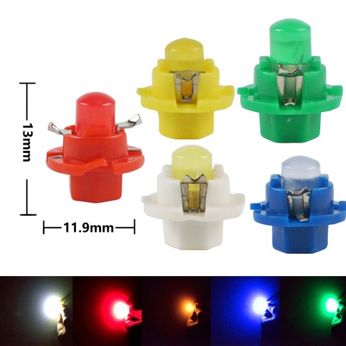 10x B8.4D T5 BX8.4D Car Motorcycle LED Gauge Speedo Dashboard Dash Light Bulbs - Picture 2 of 15