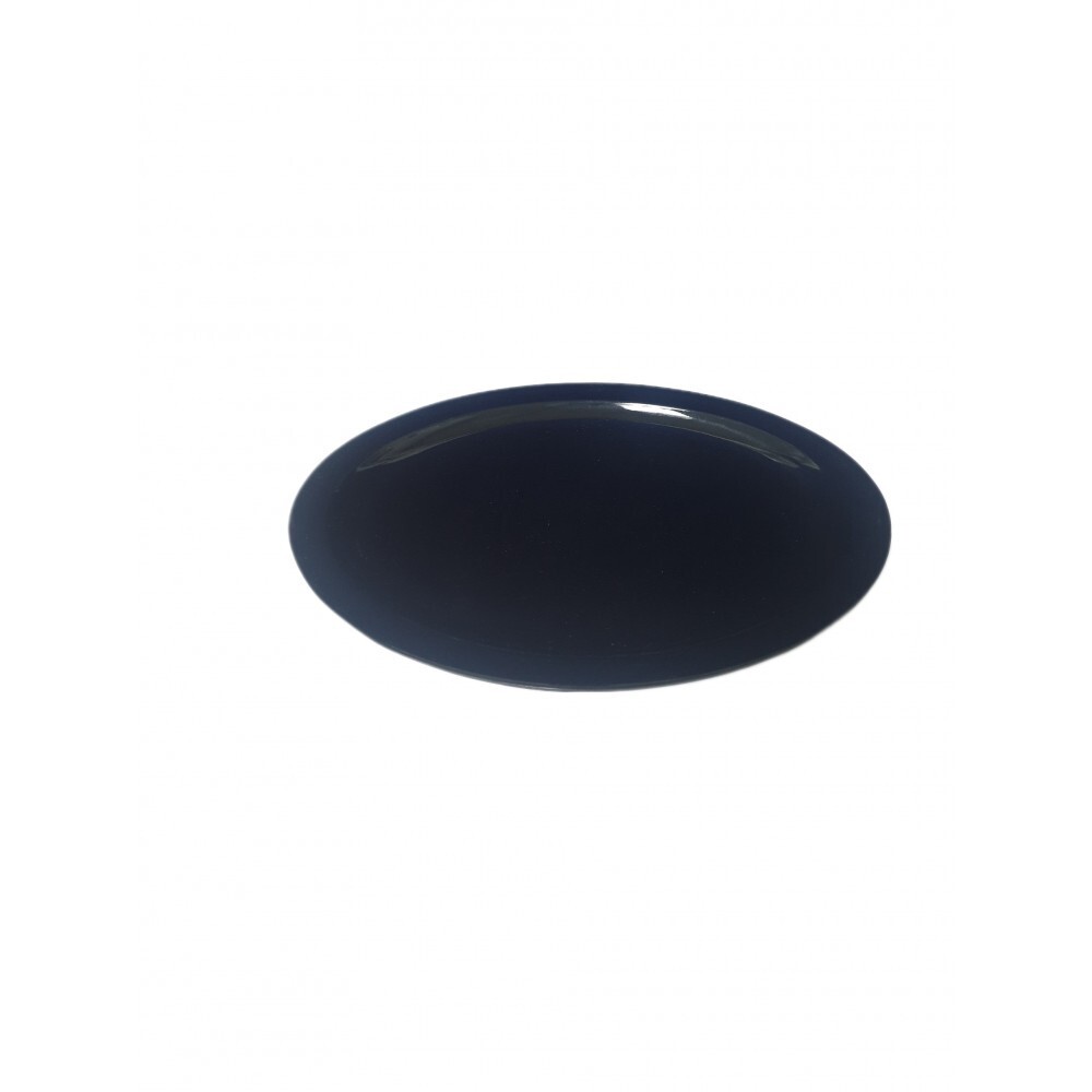Platos laterales redondos negros irrompibles 36x 8"" plástico melamina FIESTA CATERING