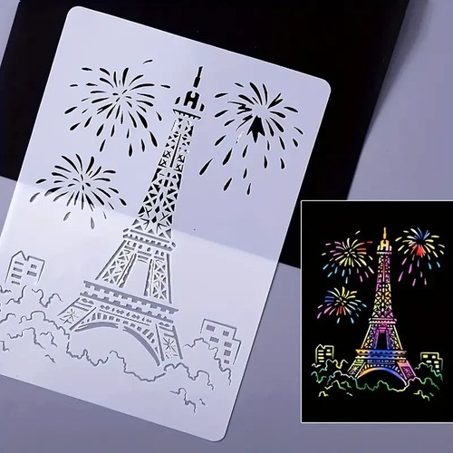1pc Stencil / Template - 8.2"x11.4" (T84) Architecture - Picture 2 of 3
