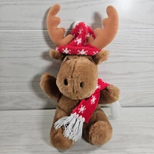 Prestige Toy Corp Christmas Moose Plush Stuffed Animal Vintage 1987