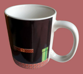 2015 Paladone  Super Mario Bros. Collectors Edition Heat Change Mug Nintendo NES