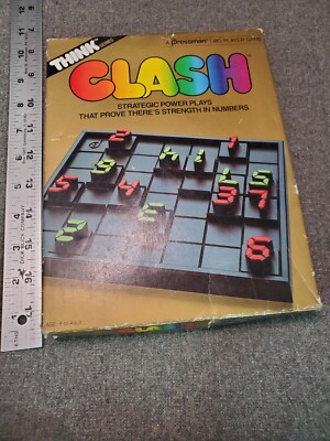 Vintage CLASH Think Series Strategy Game by Pressman - 1986 Edition - Complete!