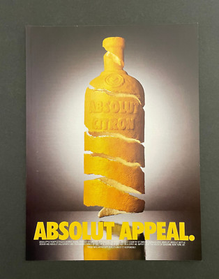 Absolut Vodka Print Ad Absolut Appeal 8 x 11 Variation 2 (1995)