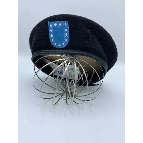 Army Black Wool Beret size 