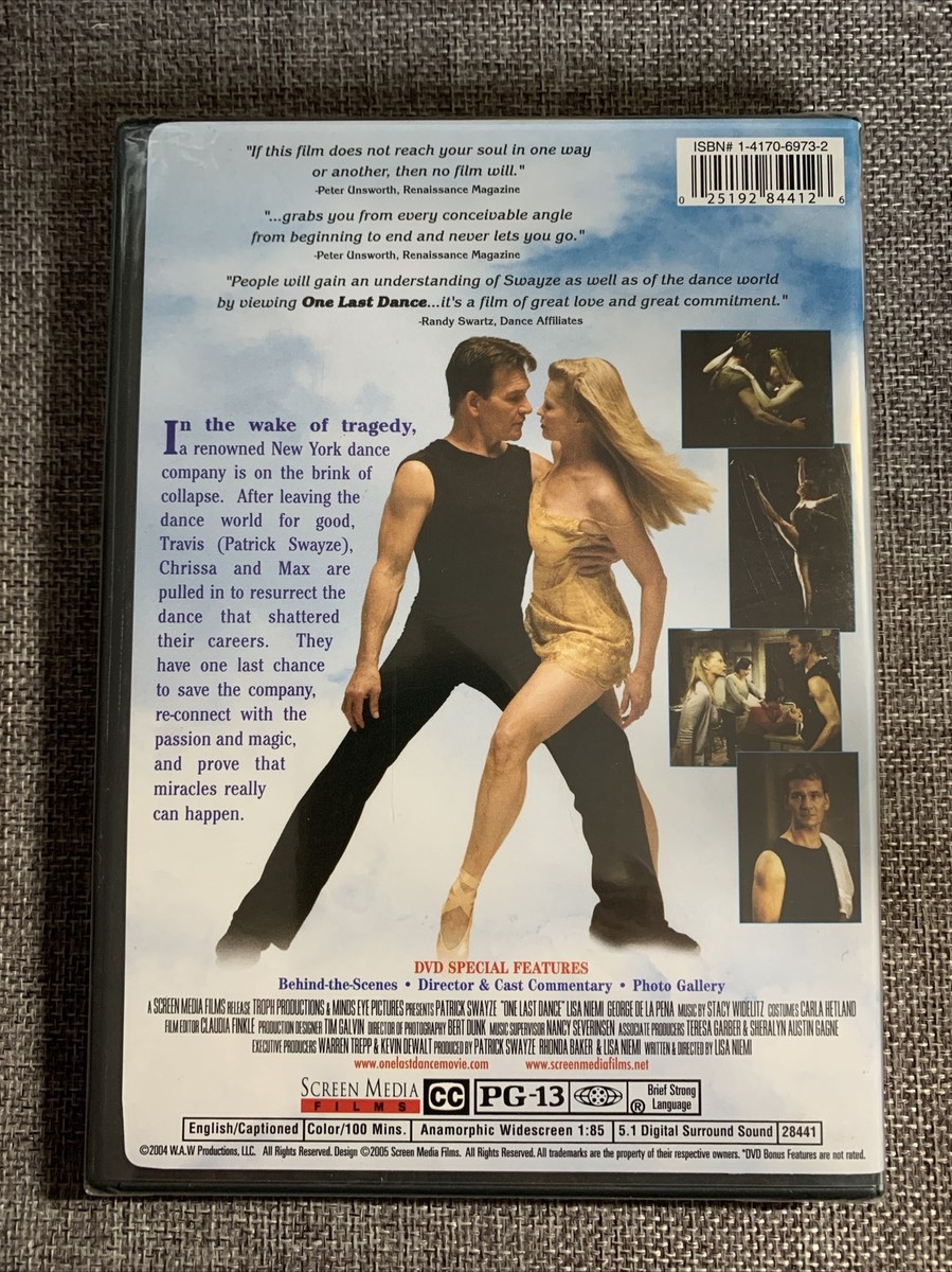 One Last Dance (DVD, 2004) NEW & FACTORY SEALED Patrick Swayze