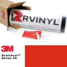 3M 50 Scotchcal Light Red 44 Vinyl Film Craft Sign Plotter Hobby DIY Sheet Roll