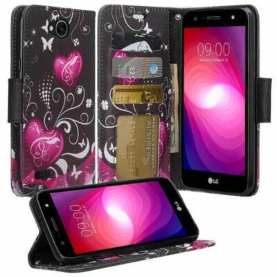 For LG X Power 2 / LG Fiesta LTE / LG X Charge Case Credit ID Card Wallet Cover