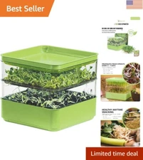 Compact Indoor Seedling Starter Kit - Grow Nutritious Microgreens Hassle-Free