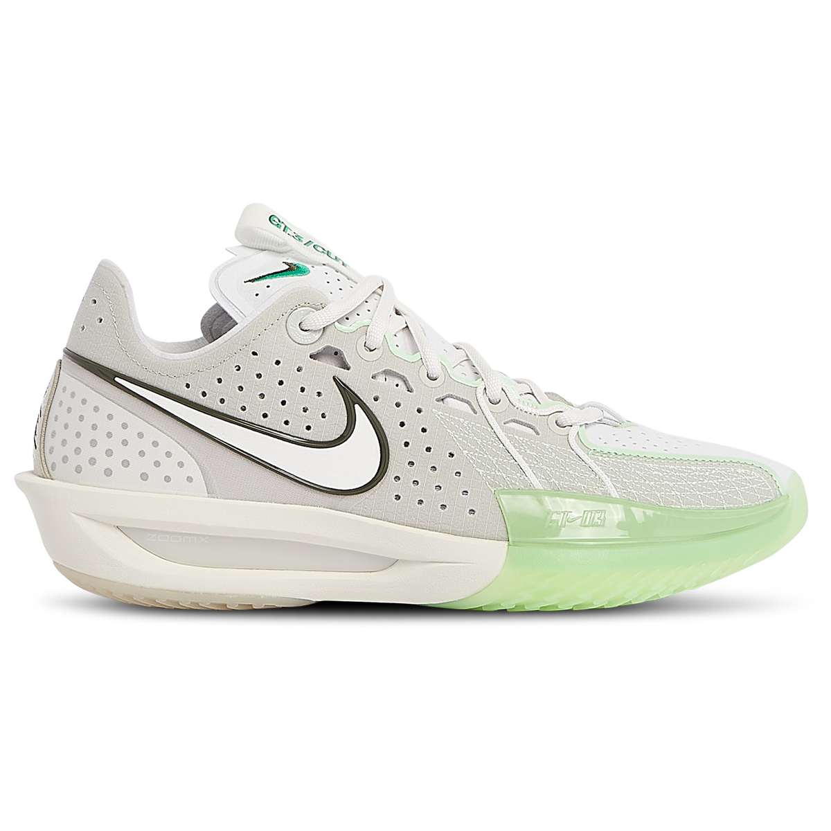 Nike Air Zoom GT Cut 3 G.T. Grey White/Green Mens Basketball Nike Air Zoom GT Cut 3 G.T. Grey White/Green Mens Basketball