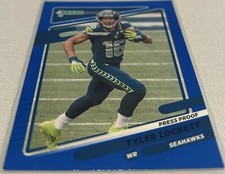 2021 Panini Donruss Football Tyler Lockett Seattle Seahawks Press Proof Blue #31