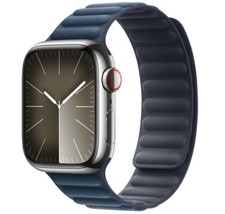 Image of GENUINE APPLE WATCH PACIFIC BLUE MAGNETIC LINK S/M M/L STRAP 38MM 40MM 41MM 42MM