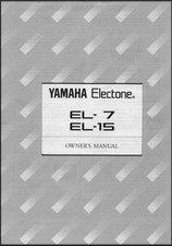 Yamaha Electone EL-7 EL-15 Owner's Manual - EL 7 EL 15 - Keyboard - Synthesizer