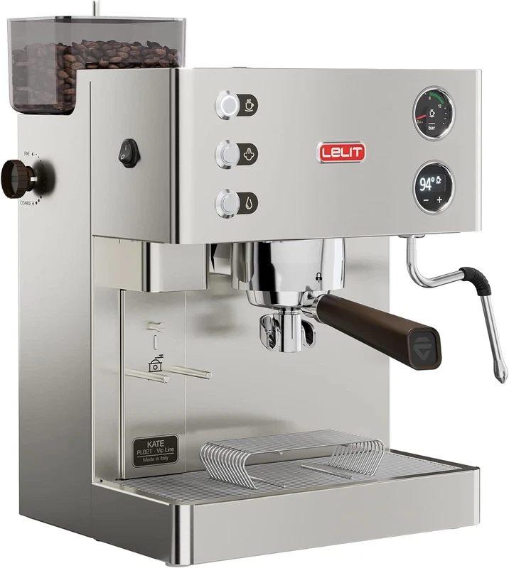 Macchina da Caffè Professionale con Macina Caffè Lelit KATE Display LCC Vapore