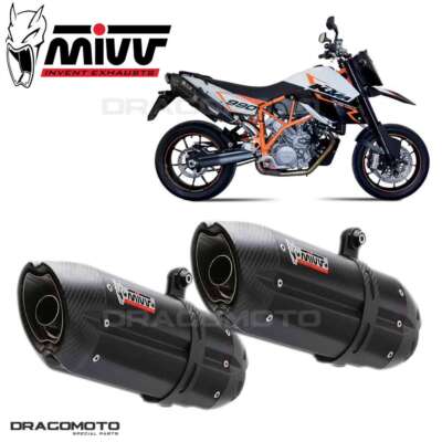 double échappement KTM 990 SUPERMOTO R 2009 2010 MIVV