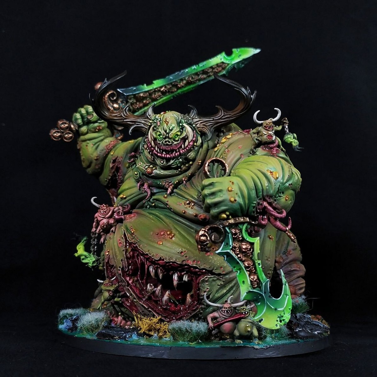 Great Unclean One painted Warhammer 40k Death Guard AoS Great Unclean One painted Warhammer 40k Death Guard AoS
