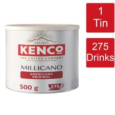 Kenco Millicano Americano Original Instant Coffee Tin 1 x 500g - 275 Servings