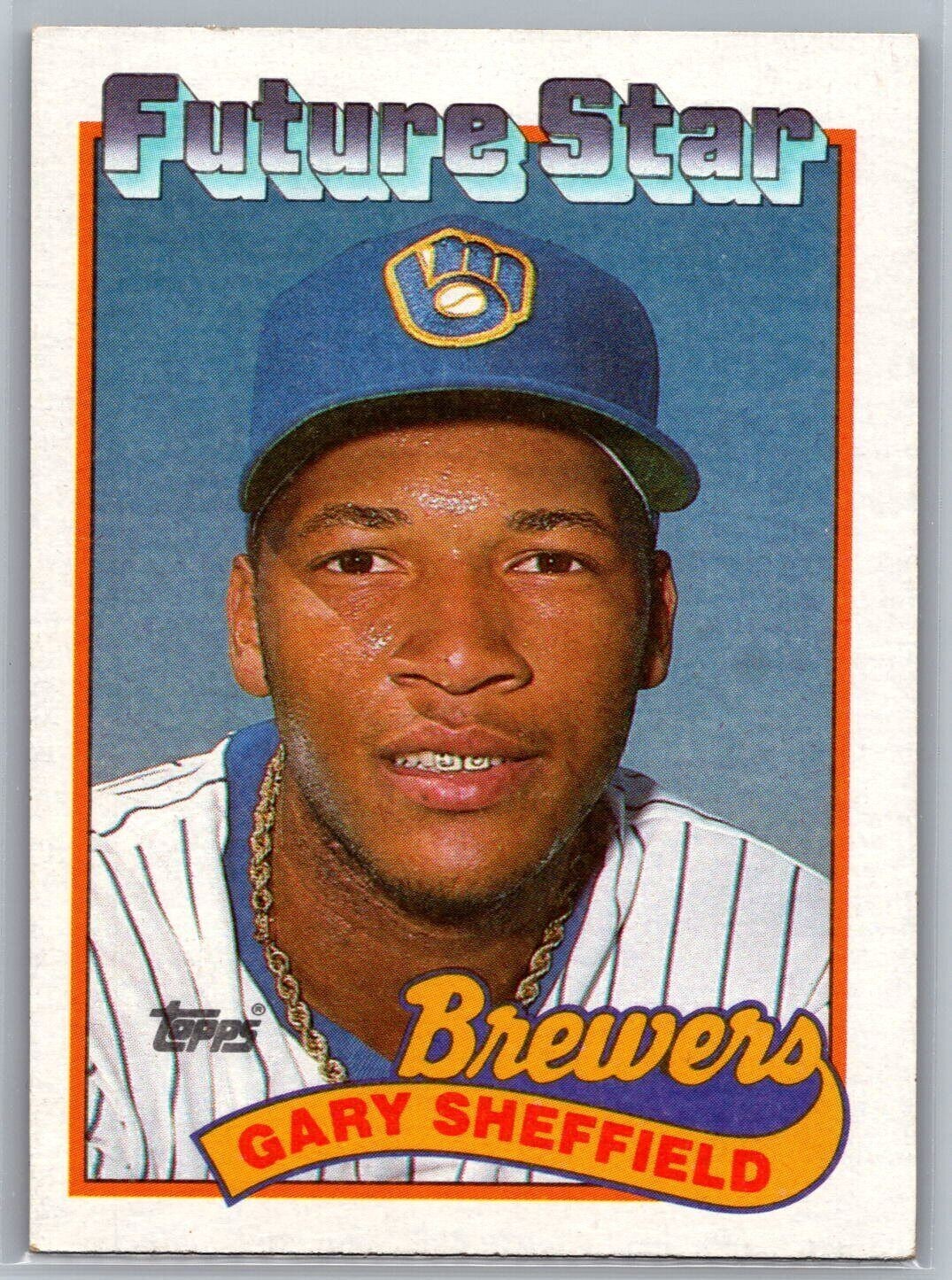 1989 Topps Future Star Baseball #343 Gary Sheffield RC Milwaukee Brewers