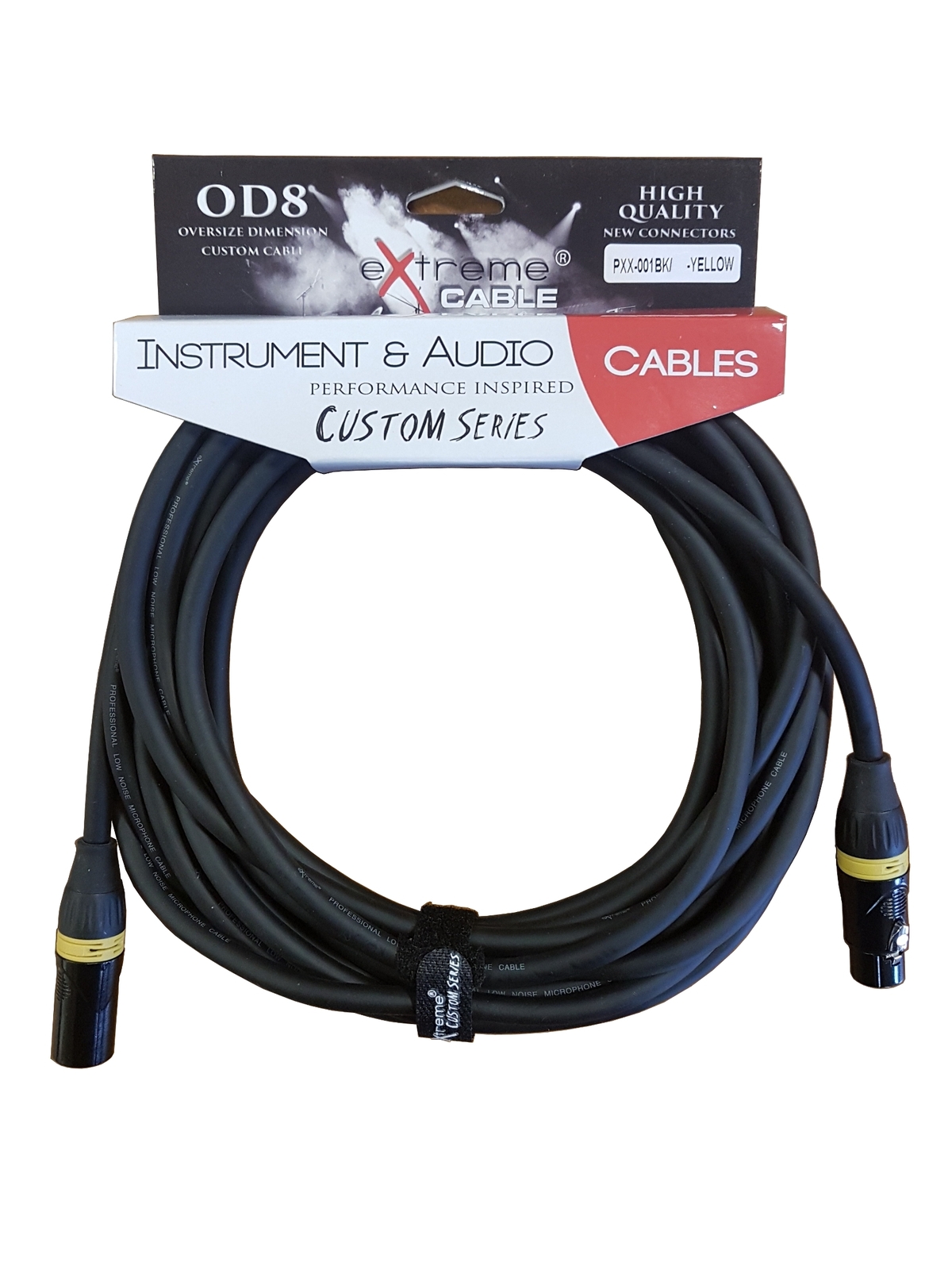 EXTREME PXX-001BK/10M-YELLOW CAVO MICROFONICO BILANCIATO XLR-XLR OD8 SERIE CUSTO