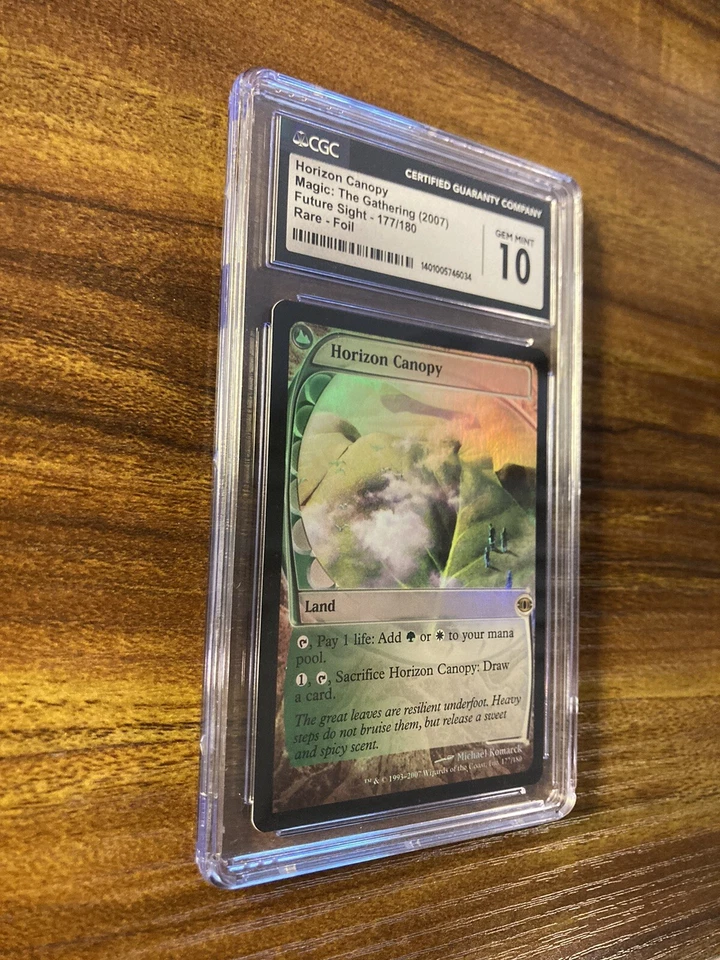 MTG✨HORIZON CANOPY FOIL✨Future Sight CGC 10 GEM MINT RARE Land 2007 LOW POP ! - Image 3 of 4
