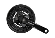 SHIMANO Kurbelgarnitur und Kettenblätter 4 Arme mit Schutz FC-TY501 170 MM 6/7/8