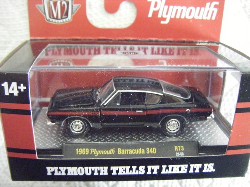 M2 MACHINES AUTO-NEWS REL73 PLYMOUTH 1969 PLYMOUTH BARRACUDA 340 - Picture 2 of 2