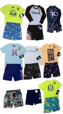 Hurley DRI-FIT Baby/Toddler Boy Rash Guard Swim Trunks or Trunks SPF 50, 6M-4T